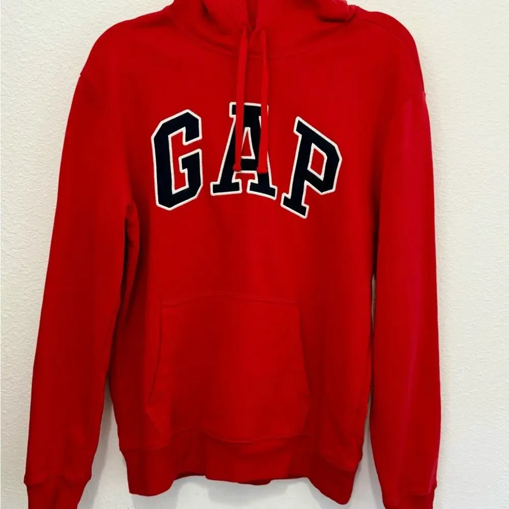 GAP Men's Hoodie Sweater Red NWOT Medium - Picture 3 of 6